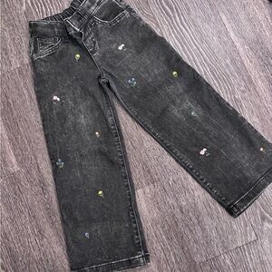 Cat & Jack Girls Wide Leg Jeans